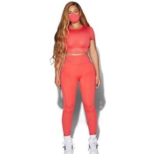 IVY PARK X ADIDAS RIB PANEL TIGHTS